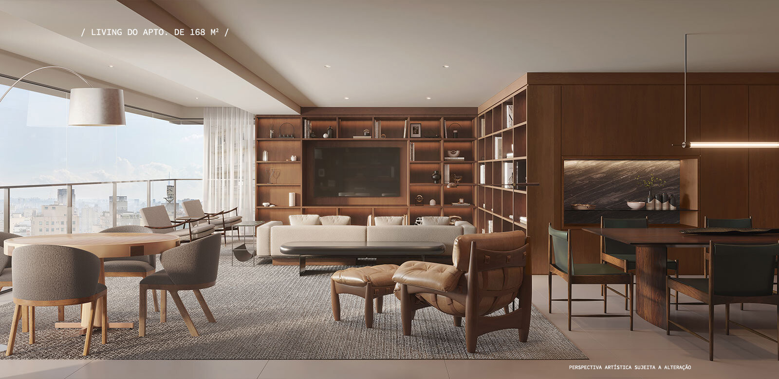 Living — apto 168m²