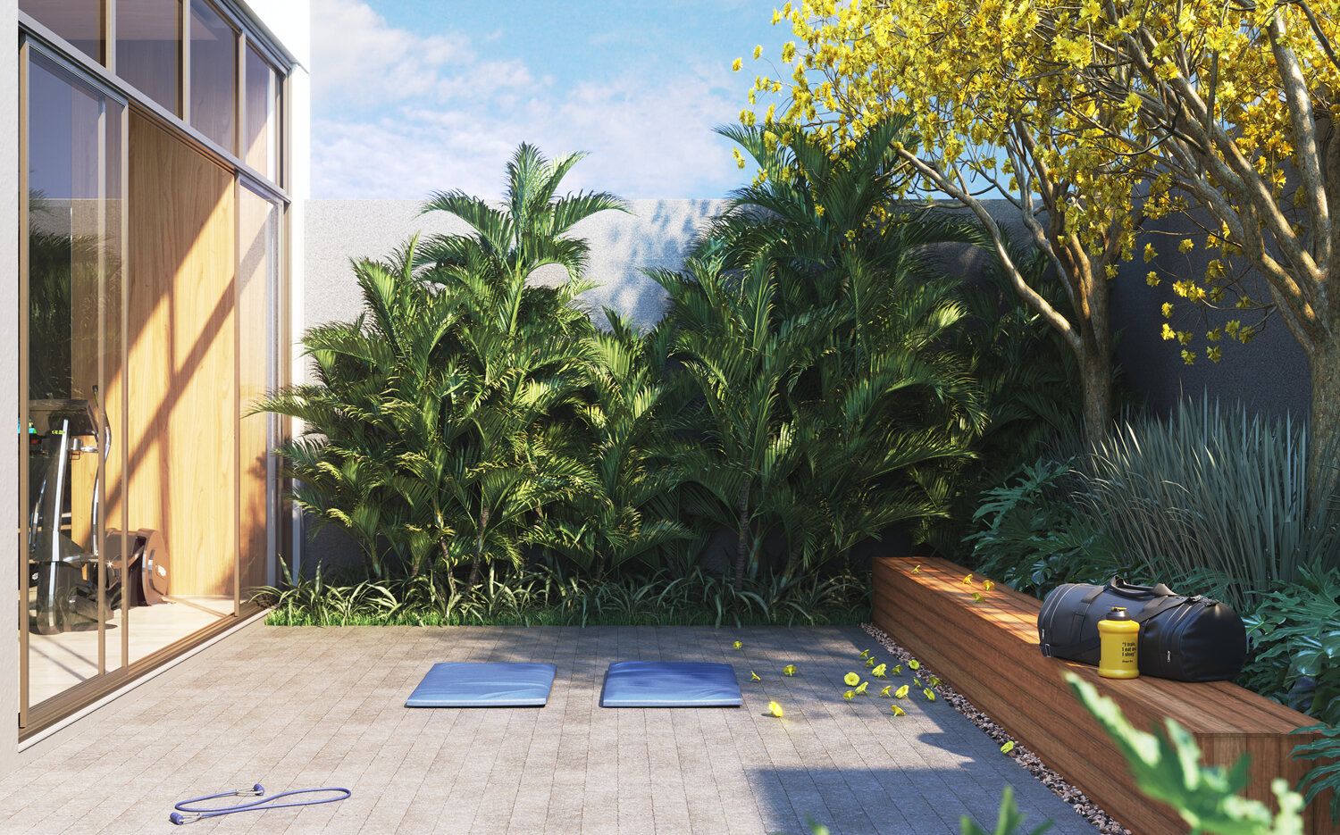 Jardim lateral