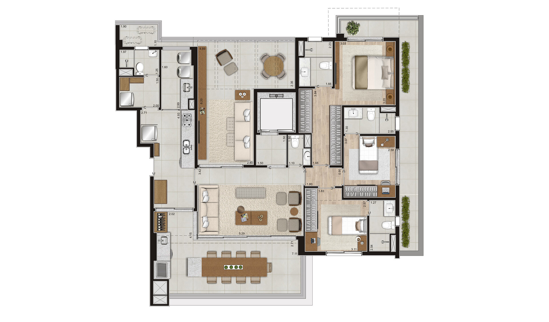 Garden 180m²